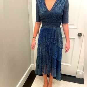 Festive royal blue dress